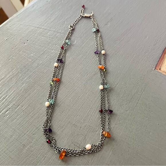 Silpada 925 Sterling Silver Multi Chain Necklace - Picture 7 of 9